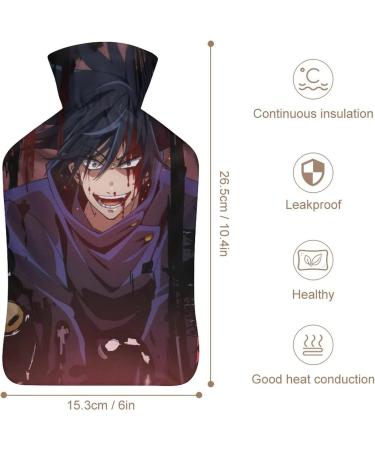 Anime Boy Hot Water Bottle Plush Bed Warmer for Adults & Kids | 26.5x15.3cm Portable Hand Warmer - Buy Online on GoSupps.com