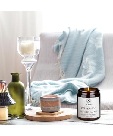 Peppermint Fragrance Candle 150g | 100% Essential Oil | Soy Wax Aromatherapy | Perfect Gift for Mother's Day & Birthdays - Buy Online on GoSupps.com