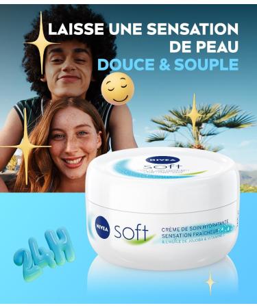 NIVEA Soft 3-in-1 Multi-Use Moisturizing Cream (1 x 50ml) Face Body and Hand Cream for Intense Hydration Multi-Use Moisturizing Cream - Buy Online on GoSupps.com