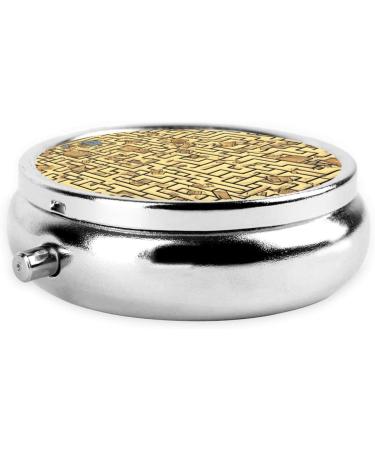 Treasure Mazeround Pill Box - 3 Compartment Portable Organizer for Travel | Ideal Travel Pill Case - Buy Online on GoSupps.com