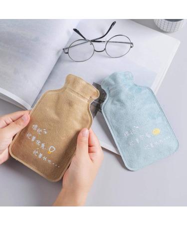 Buy Cute Heat Bottle with Cover - Portable Mini Hot Water Bag & Hand Warmers in Blue | Best International Shipping - Buy Online on GoSupps.com