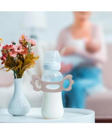 Yunsa Baby Silicone Bottle Handles - Easy Grip Wide Neck Infant & Toddler Universal Holder - Sweet Wings Shape for Small Hands - Buy Online on GoSupps.com