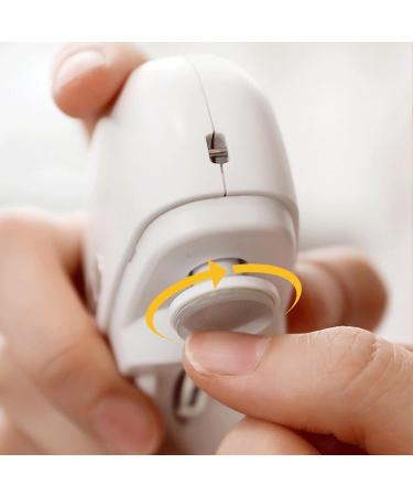 Electric Nail Clipper Cutter and File 2 in 1 Design Automatic Nail Clipper with LED Light and Nail Scraps Storage Rechargeable Nail Trimmer for Elderly//Baby - Buy Online on GoSupps.com