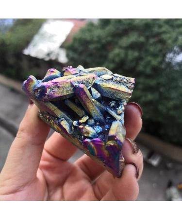 Natural Crystal Rough Natural Quartz Rainbow Cluster Crystals Stone for Specimen Home Decor Gift Metaphysical Stone (Color : Colorful Size : 40-50g) 40-50g Colorful - Buy Online on GoSupps.com