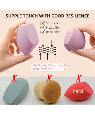 Dolovemk | Extra Large Beauty Egg Blender Makeup Sponge Face Foundation Blending Puffs Height:8.5cm(Dry)/10cm(Wet) (Purple) - Buy Online on GoSupps.com