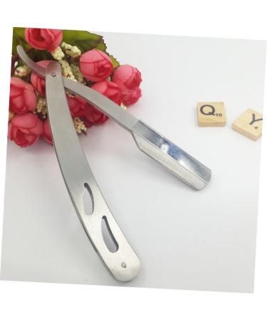Beavorty Stainless Steel Hairdresser Razor & Mustache Scissors Set - Precision Trimming Tools for Men - Buy Online on GoSupps.com