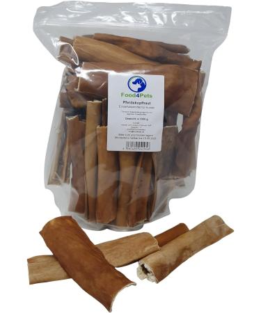 Buy Food4Pets Horse Scalp Dog Treats 1kg - Natural Chew Snack for Dogs | 100% Horse | International Shipping - Buy Online on GoSupps.com