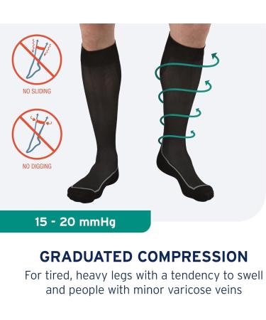Jobst Sport Running Stockings | Compression Socks for Men & Women | Improve Blood Circulation | Soft Light & Breathable Gray - Size M - Buy Online on GoSupps.com