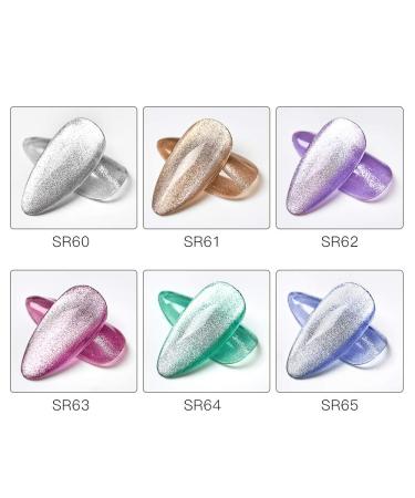 Cat Eye Gel Nail Polish Set - Starry Sky Effect Magic Kit | 6 Colors with Free Magnet Stick | Soak Off UV LED Light | Manicure Nail Art Gift - Buy Online on GoSupps.com