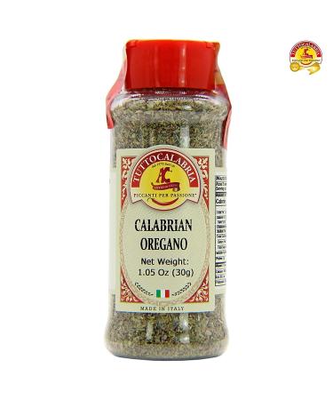 TuttoCalabria Calabrian Dried Oregano Flakes Shaker - 30g All Natural Non-GMO Italian Seasoning - Buy Online on GoSupps.com