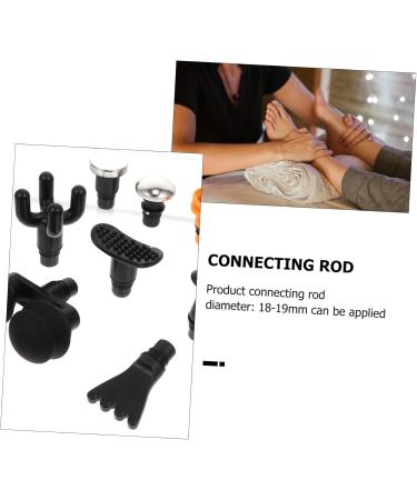 Fomiyes Fascia Massage Heads - 9-Piece Set for Muscle Massage Devices | Black Adapter Tips for Optimal Relief - Buy Online on GoSupps.com