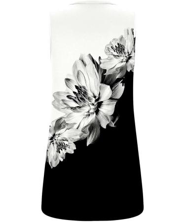 Fupinoded Women's Sleeveless Tank Top - Casual Loose Tunic Blouse | Summer Graphic Tee | Black - Size Large - Buy Online on GoSupps.com