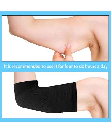 Buy Arm Shape Sleeves - Compression Fit for Weight Loss & Slimming | 2 Pairs - Black & Skin Tone for Women & Girls - Buy Online on GoSupps.com