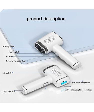 RWRAPS Laser Hair Removal Device | Painless Sapphire Skin Rejuvenation | Safe & Durable Full Body Hair Removal - Buy Online on GoSupps.com