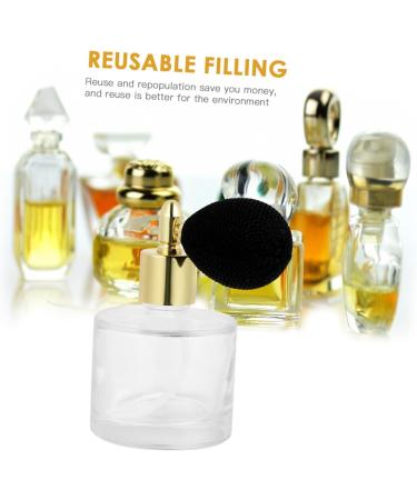 DRESSOOS Air Bag Perfume Bottle Glass Spray Bottle Refillable Perfume Sprayer Mini Perfume Bottle Small Perfume Bottle Glass Containers Sprayer for Perfume Glass Cocktail Large Travel 9x5cm Silver - Buy Online on GoSupps.com