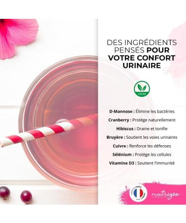 Cysti-Fort Urinaire 7 Jours NUTRIG E | D-Mannose Cranberry Bruy re Hibiscus Cuivre S l nium & Vitamine D3 | Infection Urinaire Confort Urinaire Femme limination & Immunit | 7 Sachets 7 unit (Lot de 1) - Buy Online on GoSupps.com