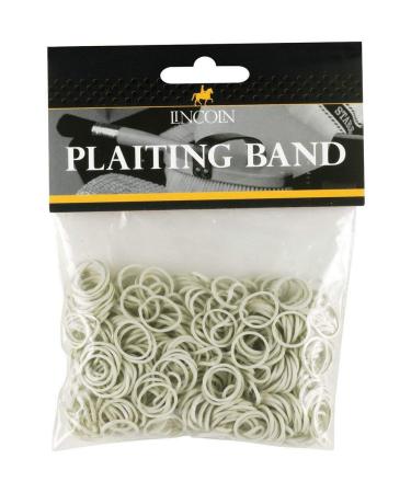 Battles Equine 425-0219 Lincoln Plaiting Bands (White) 1 Pack