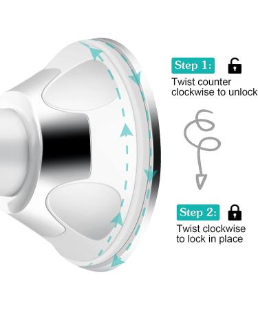 Fogless Shower Mirror with 360 Rotation Suction Cup | Fog-Free Bathroom Makeup/Shave Mirror with Holder | Adjustable Arm, Shatterproof & Rust-Resistant - Buy Online on GoSupps.com