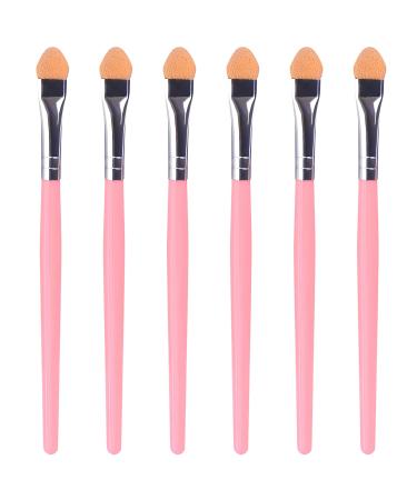 6-Piece Eyeshadow Sponge Applicator Set - Versatile Makeup Tool for Easy Eye Makeup Application Pink