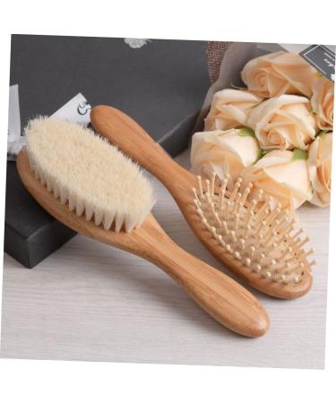 FOMIYES 1 Set Scalp Shampoo Baby Tool Bath Set - Natural Wooden Hair Comb and Brush for Baby Massage and Gentle Hair Care - Buy Online on GoSupps.com