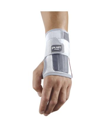 PUSH Med Wrist Brace Sleek Wrist Support with Maximum Immobilization Commonly Used as a Carpal Tunnel Night Splint for Sleeping (Left Size 2)