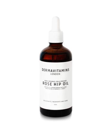 DermaVitamins 100% Organic Cold-Pressed Rose Hip Oil (100ml) 100 ml