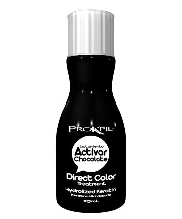 Prokpil Activar Direct Color Treatmet Hydrolized Keratin | Tratamiento De Color Directo Liquido Concentrado 0.9oz-25ml (Chocolate)