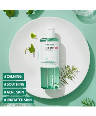 BRING GREEN Tea Tree CICA Soothing Toner - Redness Relief & Hydrating Exfoliating Toner for Oily Skin | Korean Acne Treatment for Sensitive Skin - Buy Online on GoSupps.com