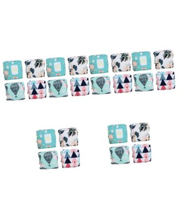 Lurrose 24 pc storage bags for women's bandages period pocket hygiene bag for pads storage bag holder for women's bandages wallet travel pillow cotton girl girl