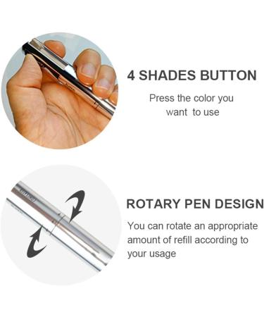 4 In 1 Makeup - Easy-to-Color Rotating Eyebrow Pencil | Multifunction Eye Makeup Tool for Long Lasting Defining and Highlighting Guanglu 03# - Buy Online on GoSupps.com