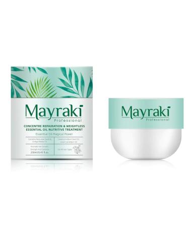 Mayraki Professional Hair Mask for Dry Damaged Hair - 250ml/8.45 Fl.oz - Weightless Essential Oil Treatment - Promotes Growth - Buy Online on GoSupps.com