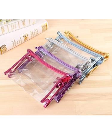 QKURT 5 Pack Waterproof Cosmetic Bags | Clear Makeup Pouch for Travel & Bathroom | Portable PVC Organizers - Buy Online on GoSupps.com