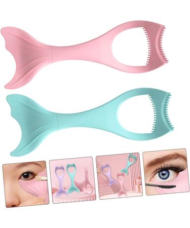 Ipetboom 2pcs Mascara Brush Eyeliner Stencil Mascara Guard Eyebrow Eyeliner and Eyelash Tool Safety Mask Girl - Buy Online on GoSupps.com
