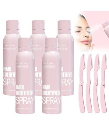 5PCS Face Hair Identifier Spray Hair Identifier Spray for Face Shaving Hair Identifier Spray Facial Hair Identifier Spray for Dermaplaning Hair Identifier Spray for Face Shaving Set.