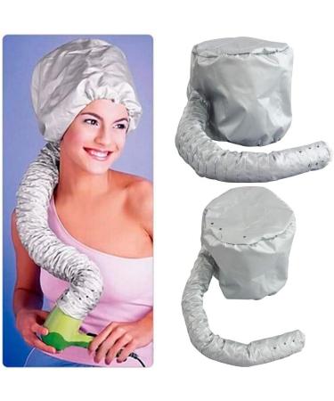Kingzhuo Portable Soft Bonnet Hair Dryer Set - Silver & Pink | Safe Hood Hat for Women Blower - Buy Online on GoSupps.com