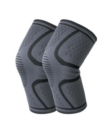 PUTS - Knee Compression Sleeve - Knee Braces for Knee Pain - Compression for Arthritis Knee Pain Relief for Meniscus Tear Running - Knee Support for Women and Knee Brace for Men - Running Knee Large Black