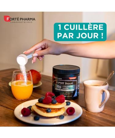 Fort Pharma - Expert Beaut Collag ne Marin 10g - Beaut de la Peau & Antioxydant - Peptides de collag ne marin type 1 - Vitamines C E S l nium B ta-carot ne - Lot de 2-1 cuill./jour 40 jours - Buy Online on GoSupps.com