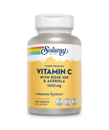 Solaray Timed-Release Vitamin C 1000 mg 100 Tablets