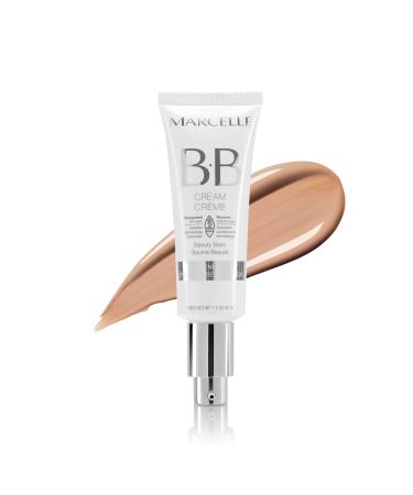 Marcelle BB Cream Beauty Balm, Medium, Hypoallergenic and Fragrance-Free, 15 Ounces Medium 1.6 Fl Oz (Pack of 1)