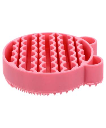 2-in-1 Silicone Makeup Brush Cleaning Pad & Holder - Red | Efficient Brush Cleaner for All Cosmetic Brushes - Buy Online on GoSupps.com