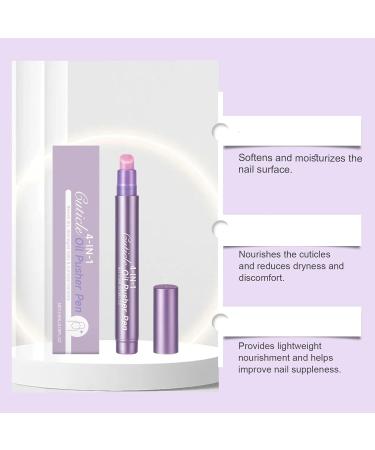 Stylo huile cuticules 4-en-1 stylo huile ongles poussoir cuticles huiles stylos poussoir ongles secs stylos huiles cuticles portables non collants kutikula l stift r paration nails nourishing (6pcs) - Buy Online on GoSupps.com