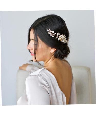 Ipetboom Wedding Hair Comb Rhinestone Comb hair comb wedding Wedding dress pearl comb rhinestones rhinestone accessories bride headgear rhinestone hair comb Comb for Bridal dress Hair up - Buy Online on GoSupps.com