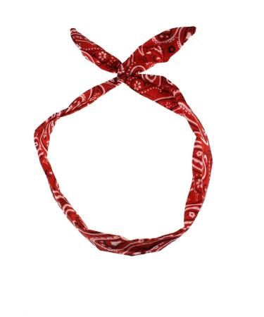 Zacs Alter Ego Wire Headband - Vintage Red Paisley Pattern | Shop Internationally - Buy Online on GoSupps.com