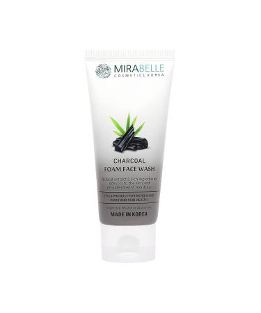COSMETICS KOREA Activated Charcoal Foam Face wash For Deep cleansing Exfoliate and Brightening | For All Skin Types | Women & Men | SLS and Paraben Free | Made In Korea - 80ml