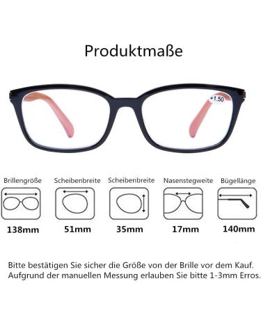 Doovic Blue Light Filter Reading Glasses - Black Rectangular Frame with Bamboo Patterns for Men & Women - Strength 1.0 - Buy Online on GoSupps.com