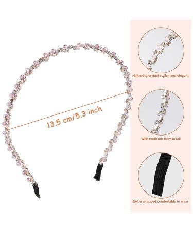 Stylish Rhinestone Hair Bands - 5-Piece Non-Slip Elastic Headbands for Dancing Parties & Everyday Wear - Buy Online on GoSupps.com