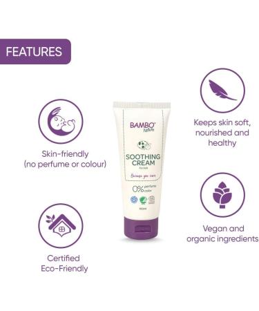 Bambo Nature Eco-Friendly Soothing Nappy Cream - 100ml | Newborn Essentials - Buy Online on GoSupps.com