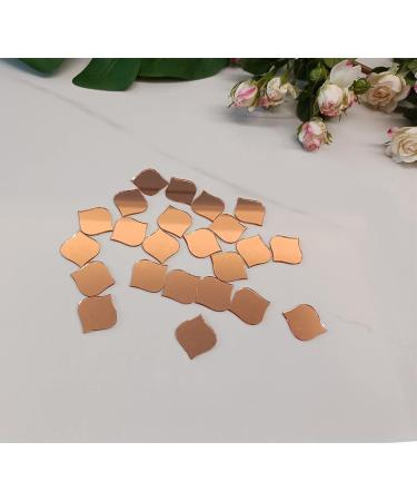 100 Arabesque Glass Mirror Mosaic Supplies - Rose Gold Mirror Craft Supplies - Buy Online on GoSupps.com