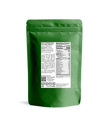 1 lb Raw Cashews - Non-GMO Deluxe Whole Nuts, Unsalted, Unroasted - W-320 Size, Vegan & Kosher - Bulk Packed - Rich in Phosphorus, Magnesium, Copper & Manganese - Buy Online on GoSupps.com
