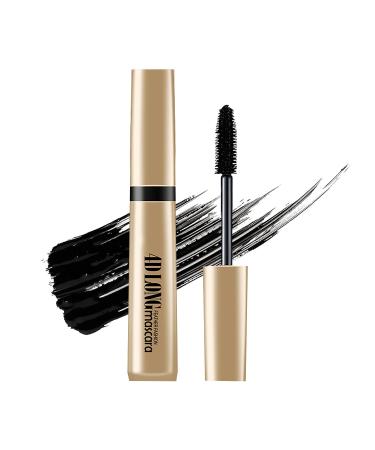 Volume and Length Mascara 8ml, 4D False Eyelash Effect Mascara, Black Waterproof Mascara, 4D Silk Fiber Mascara, 4D Waterproof Lash Mascaras for Longer, Thicker, Lasts All Day-#02